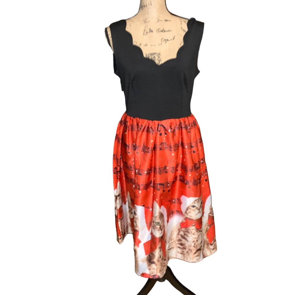 Women’s Cats Festive Christmas Dress